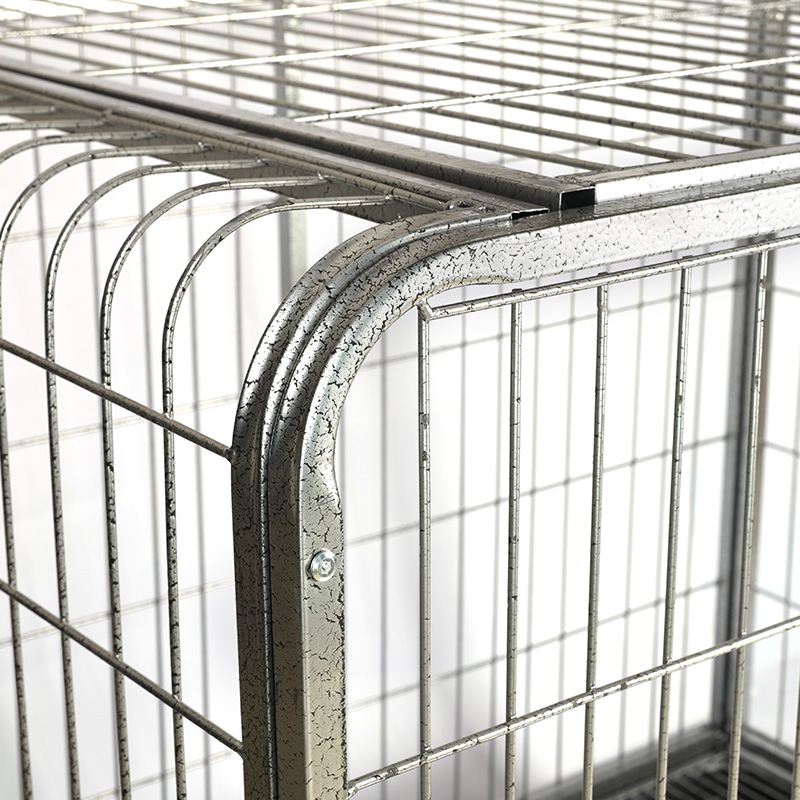 BT-125 Rounded Corner Metal Wire Folding Dog Cage