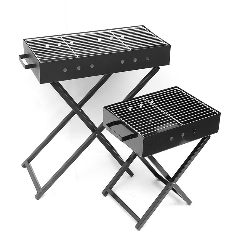 Stainless Steel Foldable Portable X-Shaped Barbecue Grill