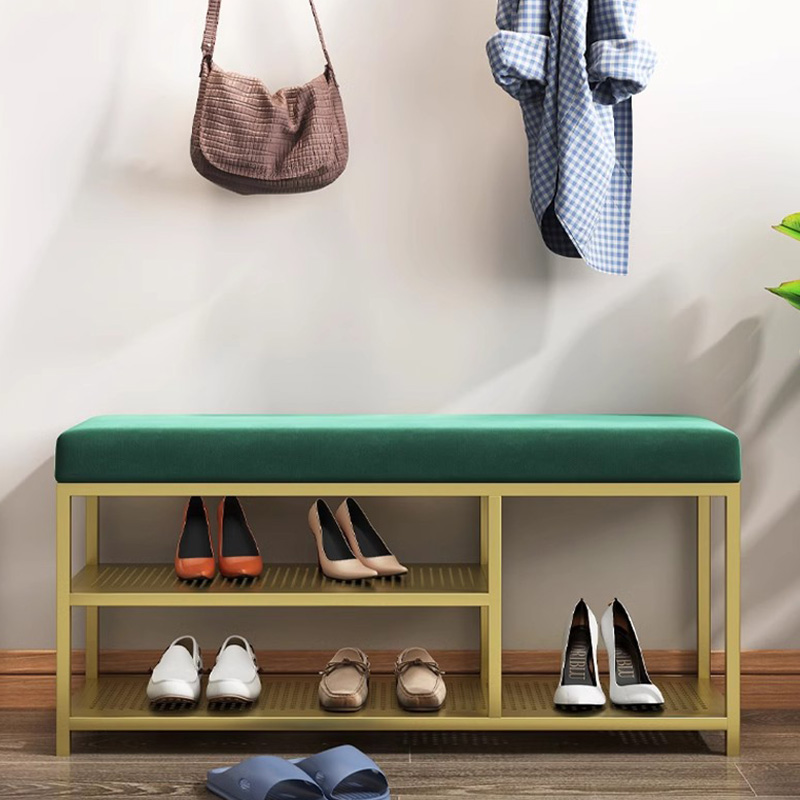 Simple Entrance Door Shoe Stool Partition Style