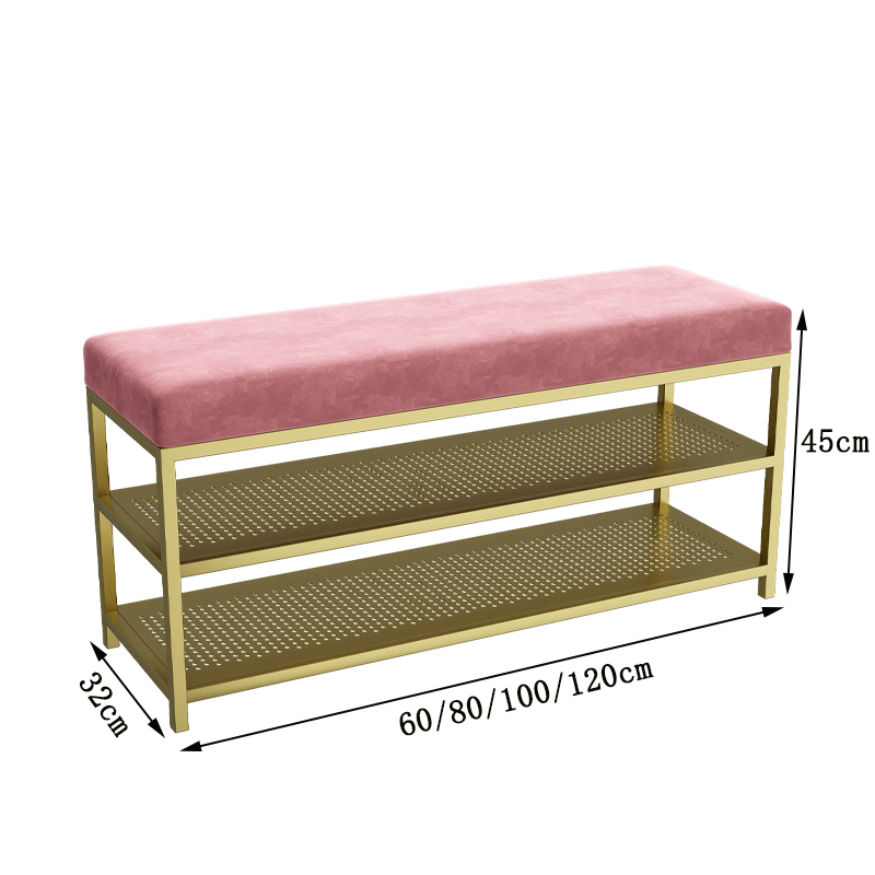 Simple Entrance Door Shoe Bench Flat Model