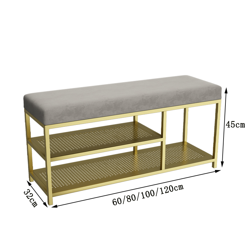 Simple Entrance Door Shoe Stool Partition Style