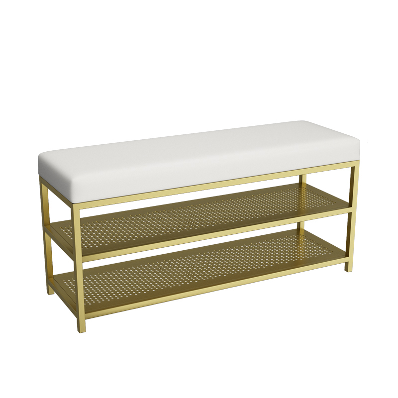 Simple Entrance Door Shoe Bench Flat Model