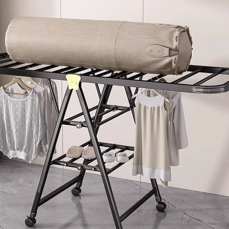 Floor-Standing Folding Clothes Drying Rack