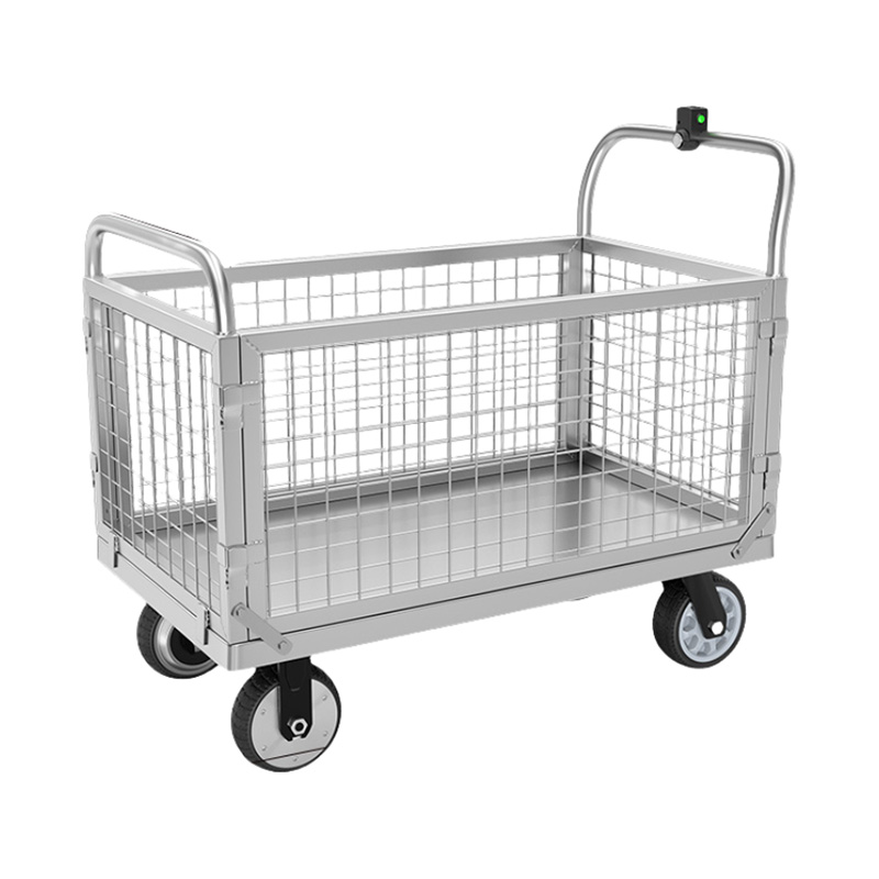 Electric trolley with uncovered fence