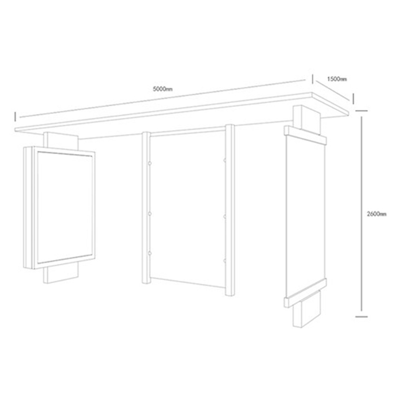 AH-2778 Modular design Bus Shelter
