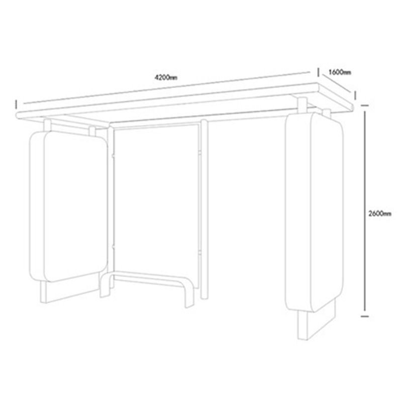 AH-2777 Stainless steel fittings Bus Shelter AH-2777 Stainless steel fittings Bus Shelter