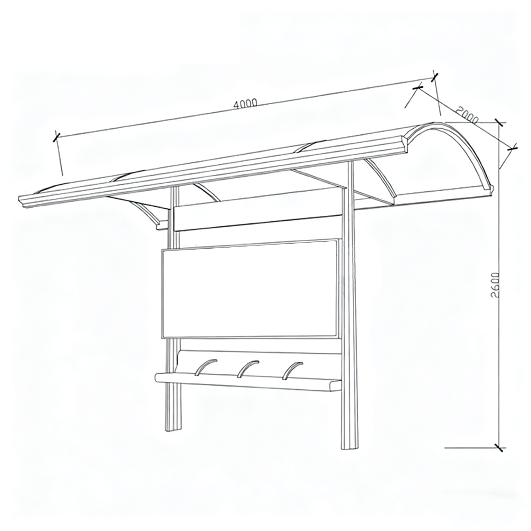 AH-3059 Support customization Bus Shelter