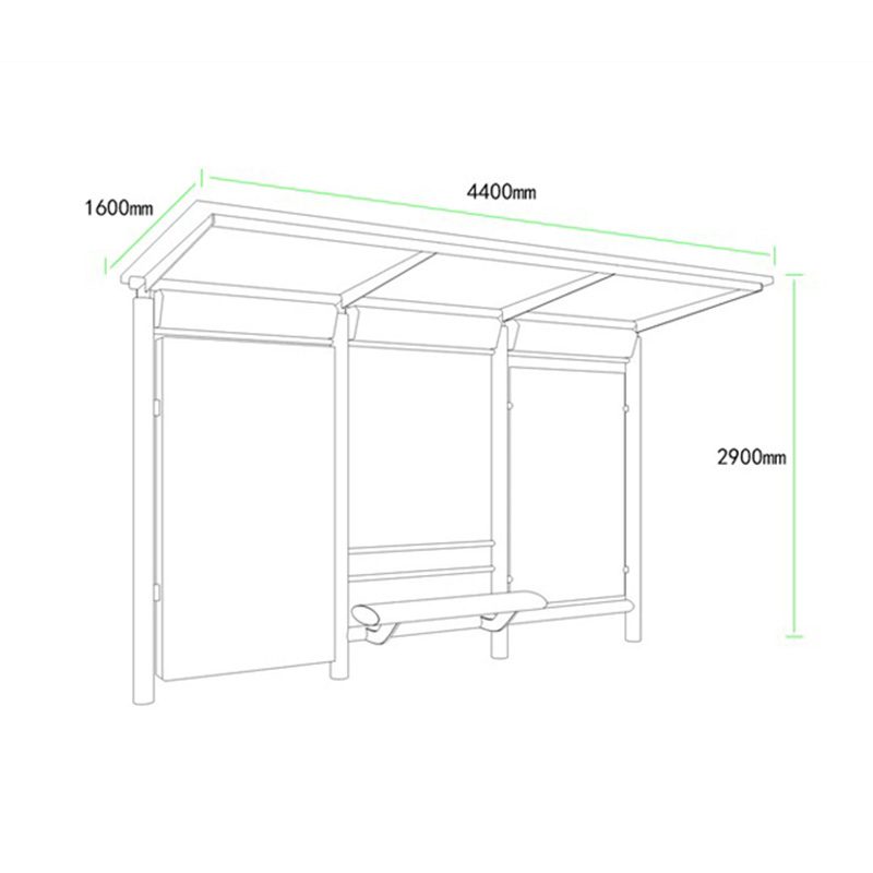AH-3032 Outdoor bus shelters