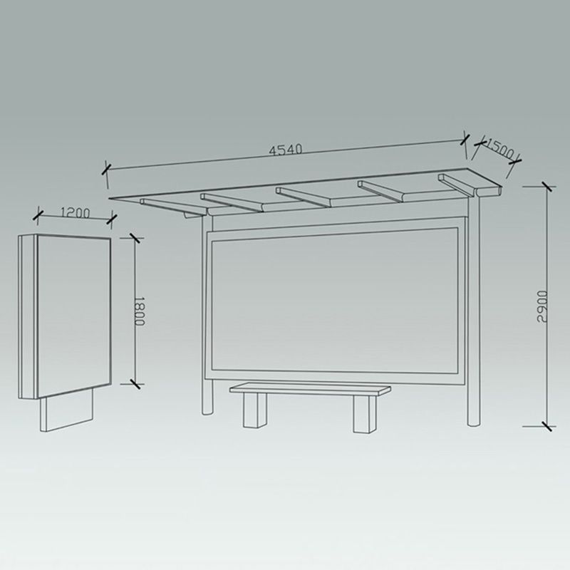 AH-2756 Good comfort Bus Shelter