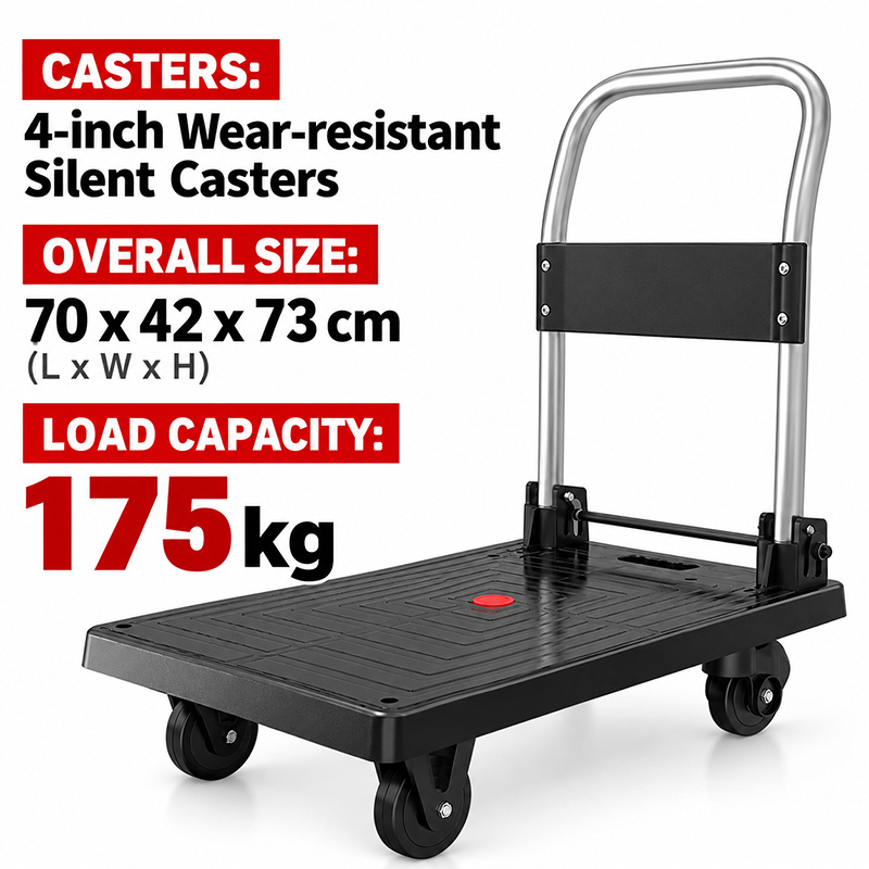 Platform Trolley with 4-inch wear-resistant silent caster