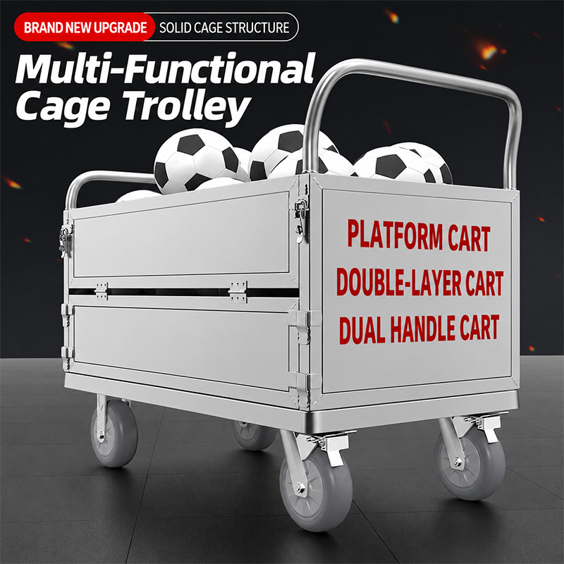Multifunctional double-decker vehicle Detachable Cage Trolley