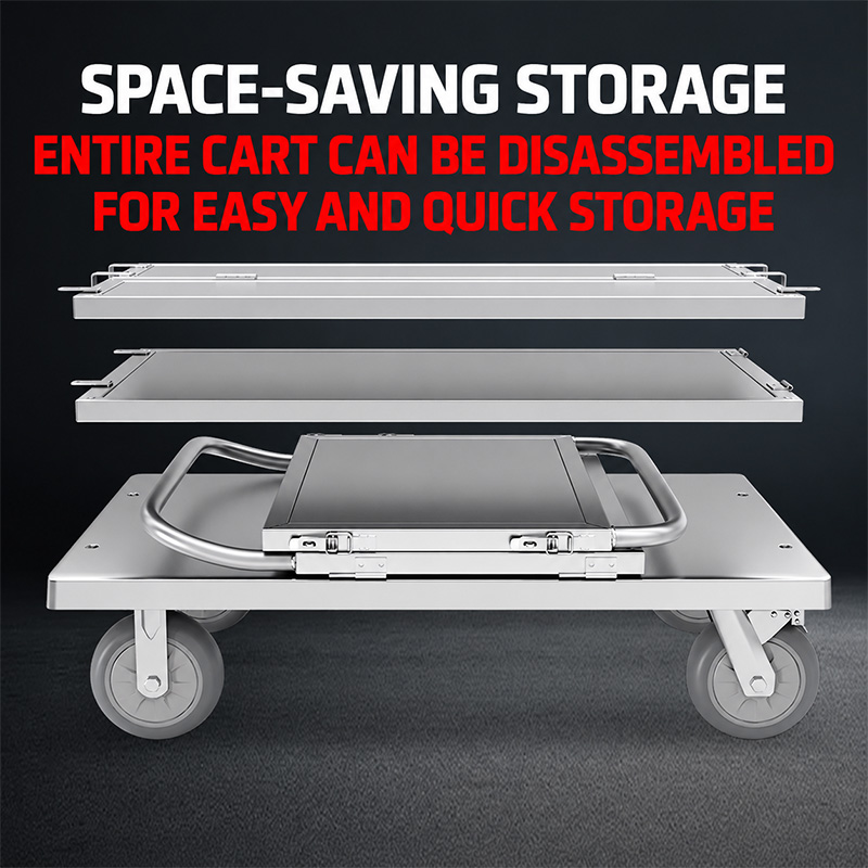 Multifunctional double-decker vehicle Detachable Cage Trolley