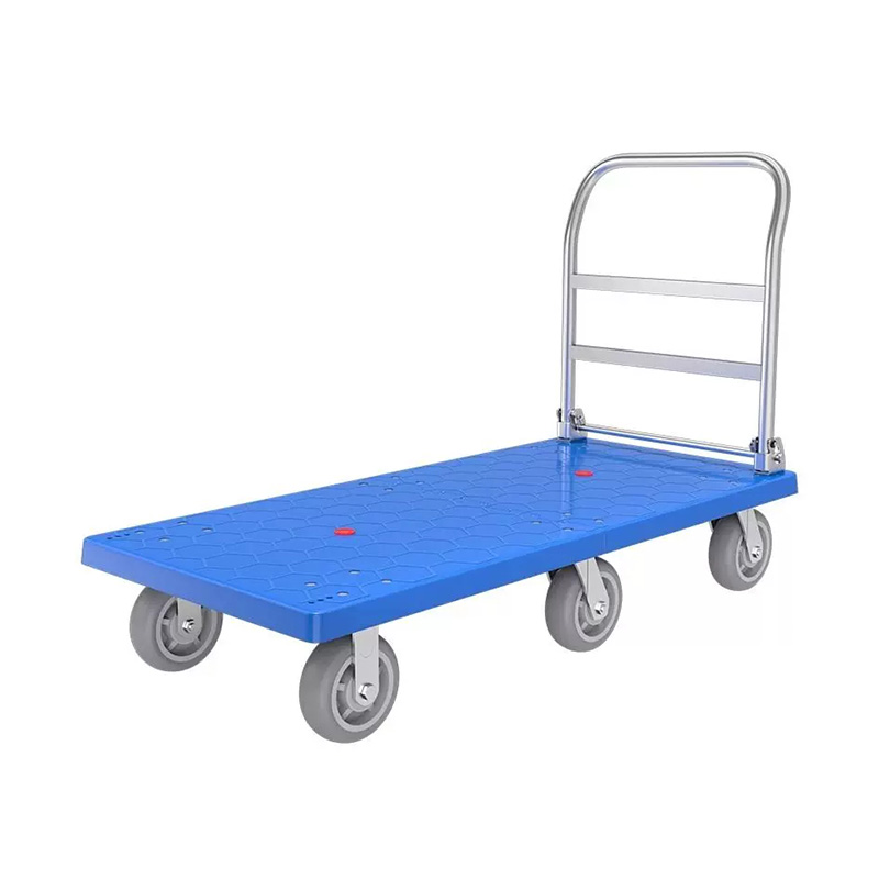 Extended and enlarged Blue color Platform Trolley