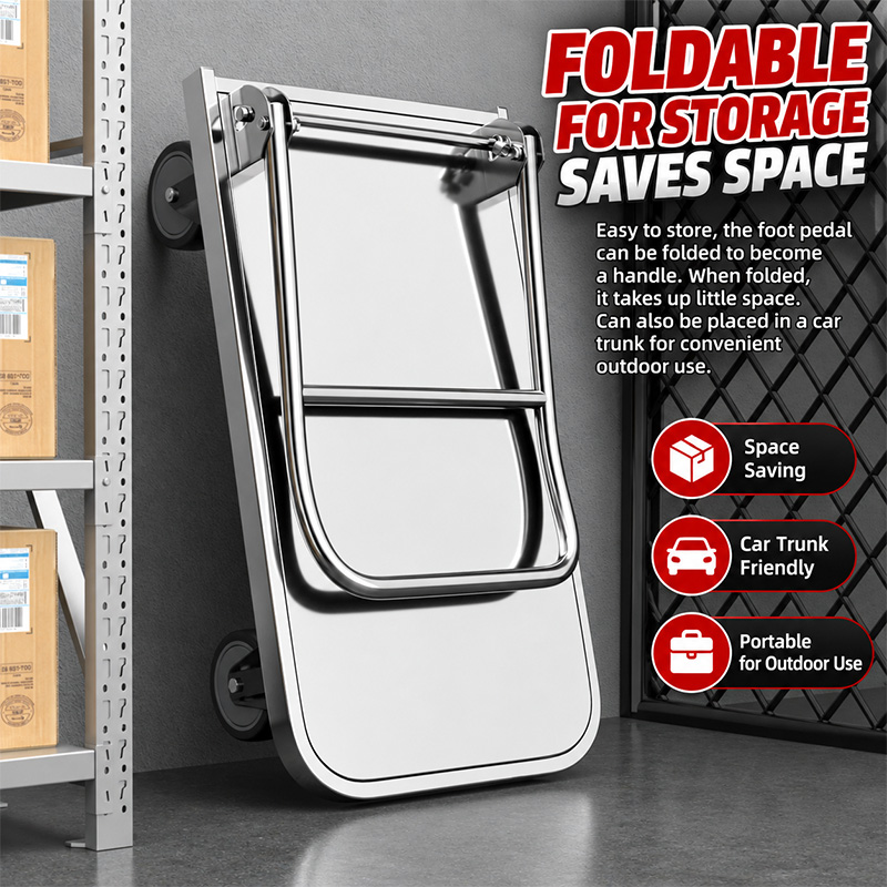 304 stainless steel Heavy-duty load capacity Platform Trolley