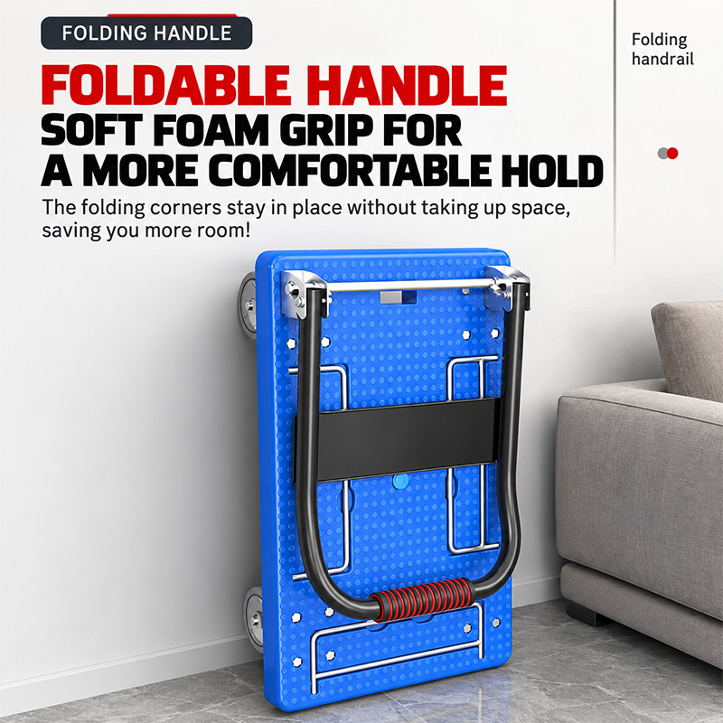 Foldable Heavy-Duty Platform Truck with Side Rails