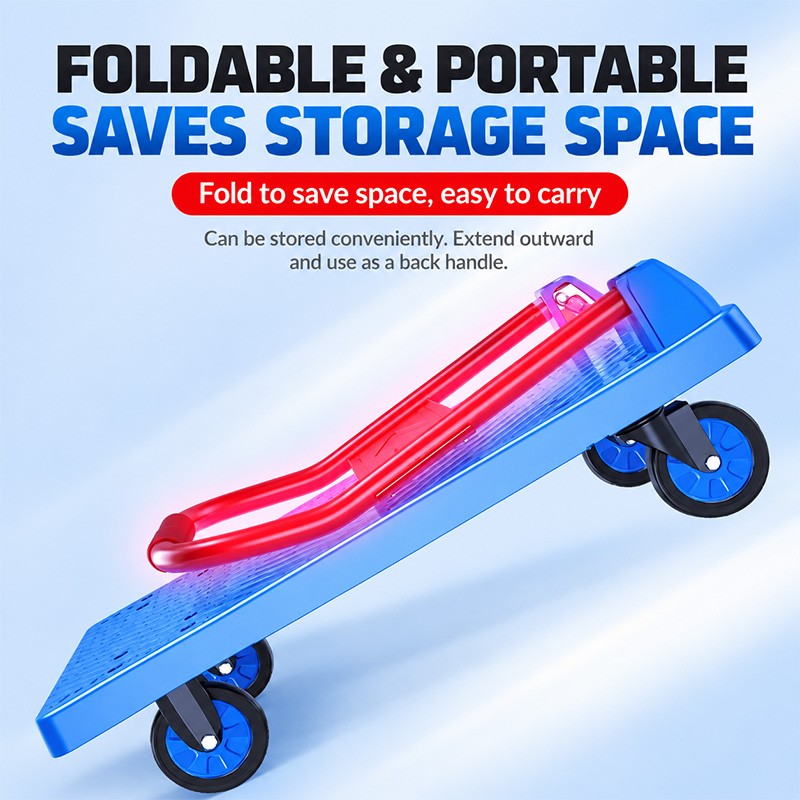 Honeycomb-Deck TPR-Caster Platform Trolley