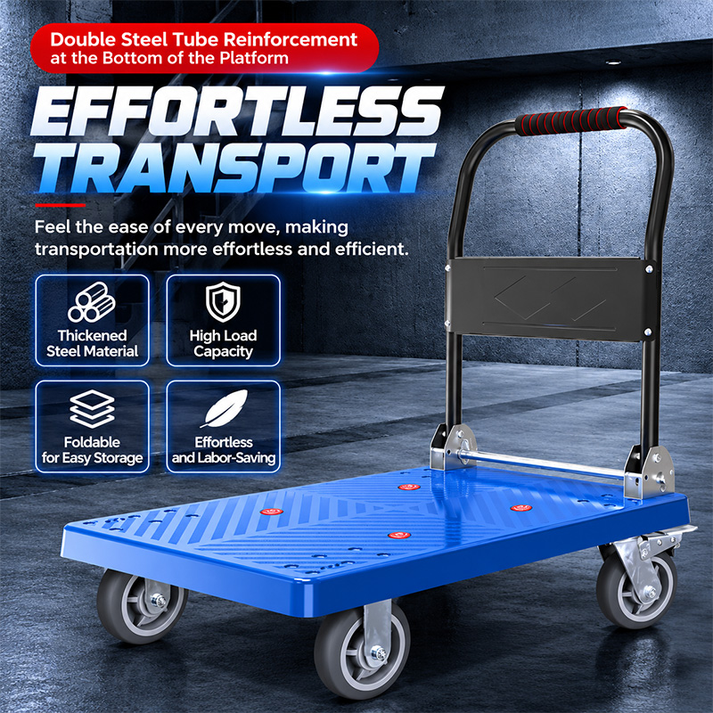 Compact Foldable Platform Trolley