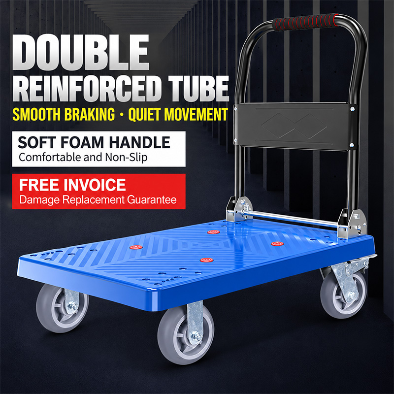 Compact Foldable Platform Trolley