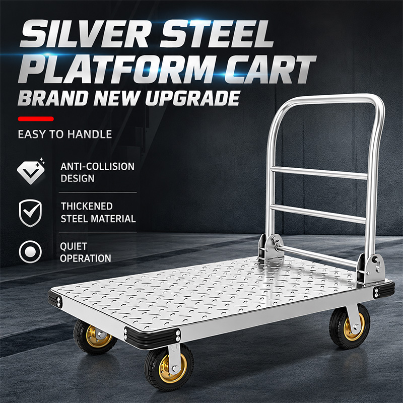 Anti-Collision Steel Platform Trolley