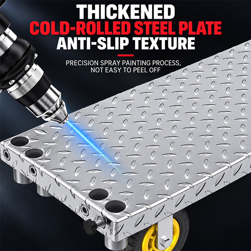 Thickened-Steel Detachable-Rail Cage Trolley