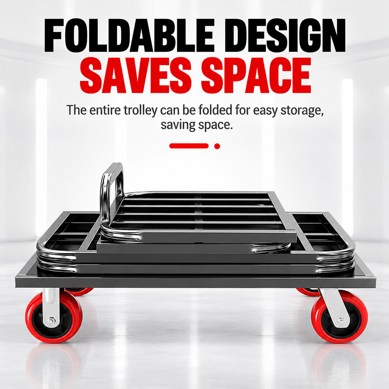Heavy-Duty Square-Tube Cage Trolley