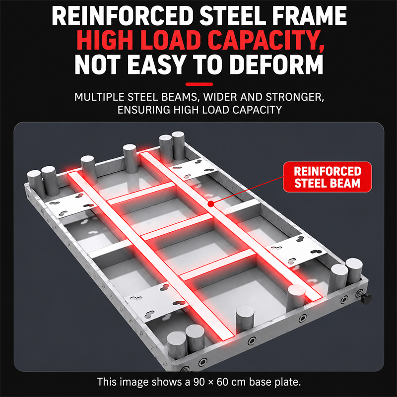 Thickened-Steel Detachable-Rail Cage Trolley