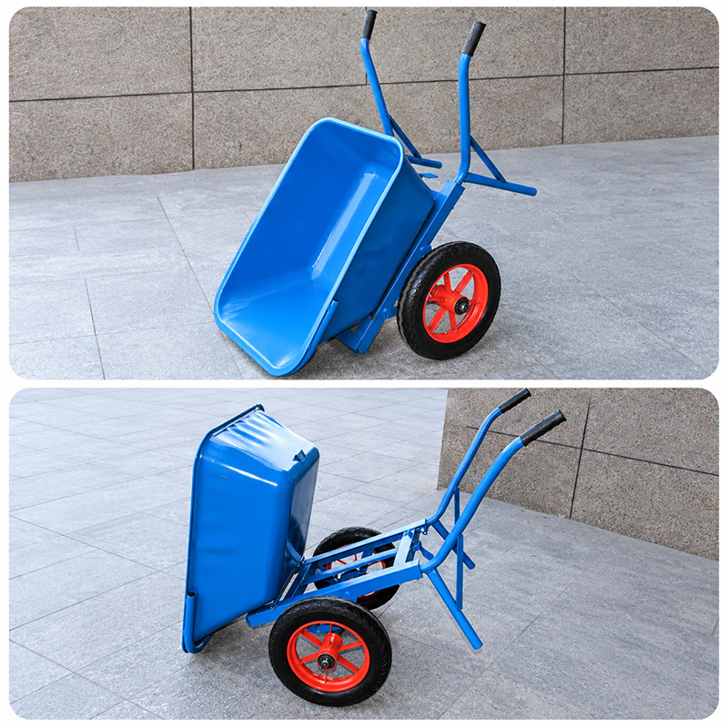 Thickened-Hopper Large-Wheel Wheelbarrow